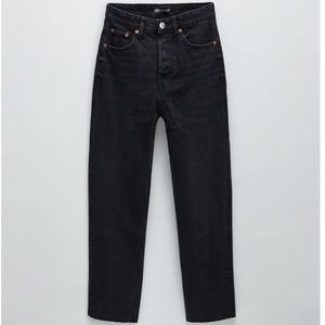 Zara Hi-Rise Straight Leg Jeans